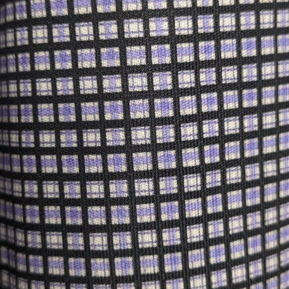 Express 90's Vintage Mini Plaid Pattern Short Sleeve Dress V-Neck Collared S - Picture 5 of 6